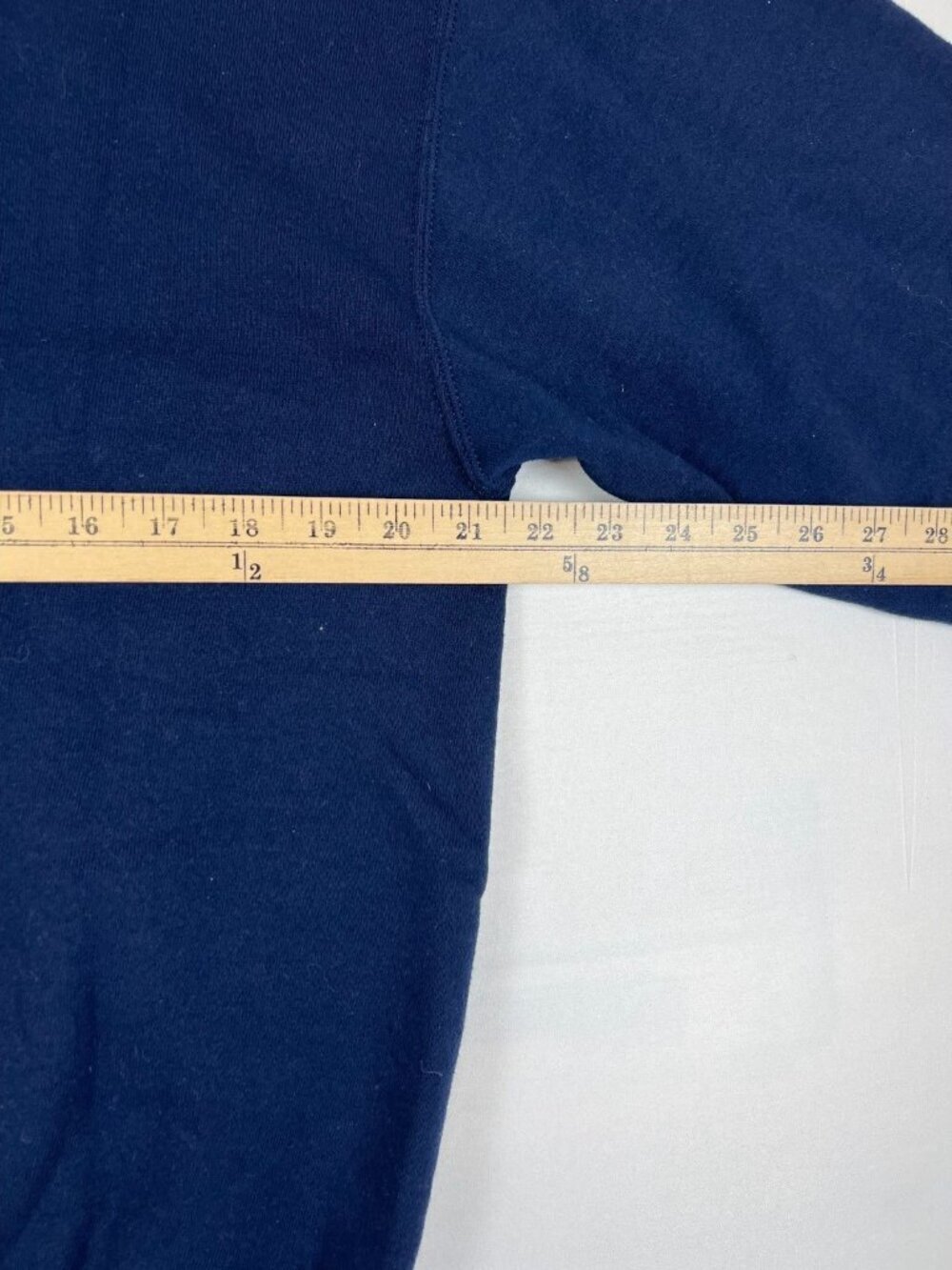 Vintage Hartwick College Mom Embroidered Crewneck Sweatshirt Navy Blue Fleece - Picture 6 of 8